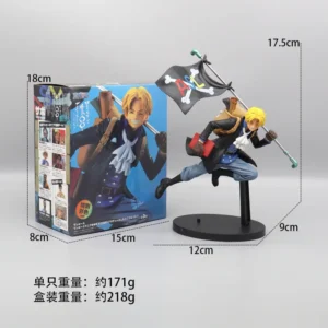 One-Piece-Luffy-Ace-Sanji-Figure-Three-Brothers-Running-Backpack-Carved-Action-Model-Ornament-Japanese