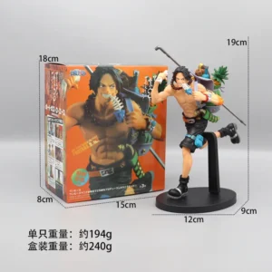 One-Piece-Luffy-Ace-Sanji-Figure-Three-Brothers-Running-Backpack-Carved-Action-Model-Ornament-Japanese-Anime