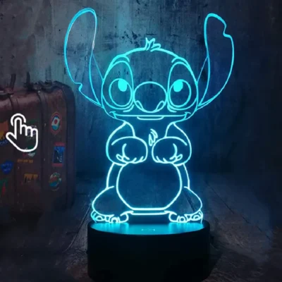 Stitch 3D Lamp 16 Colours