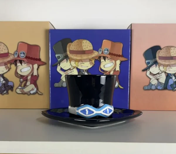One Piece - Three Brothers Hat Ceramic Mug - CenasFixes 👍🏼