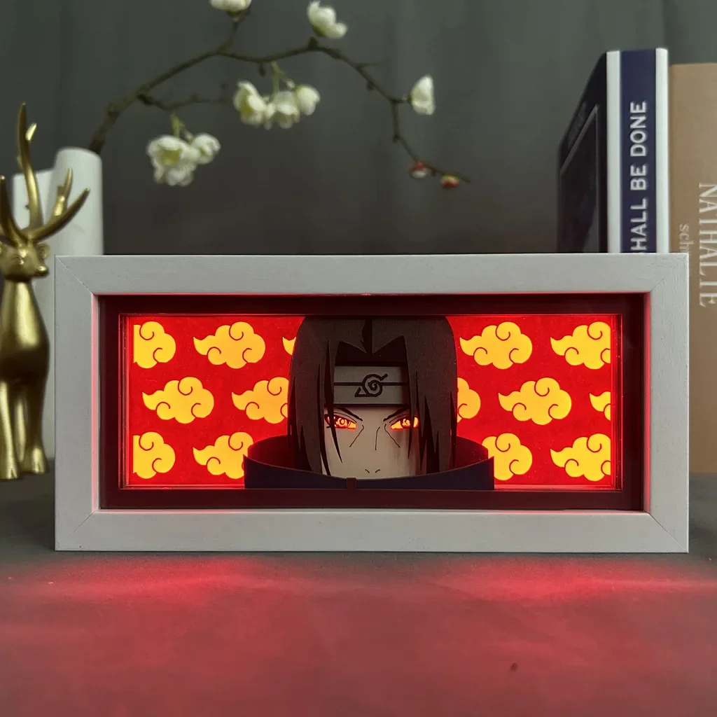 Uchiha-Itachi-Paper-Carving-3D-Anime-Lamp-LED-Light-Box-Naruto-Sasuke-Kakashi-Action-Figure-Room
