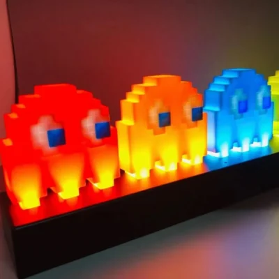 Pac-Man - Voice-controlled 3D night lights