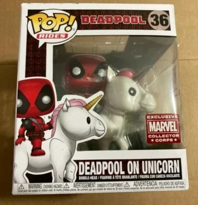 Marvel Deadpool on Unicorn Pop #36 - Image 2