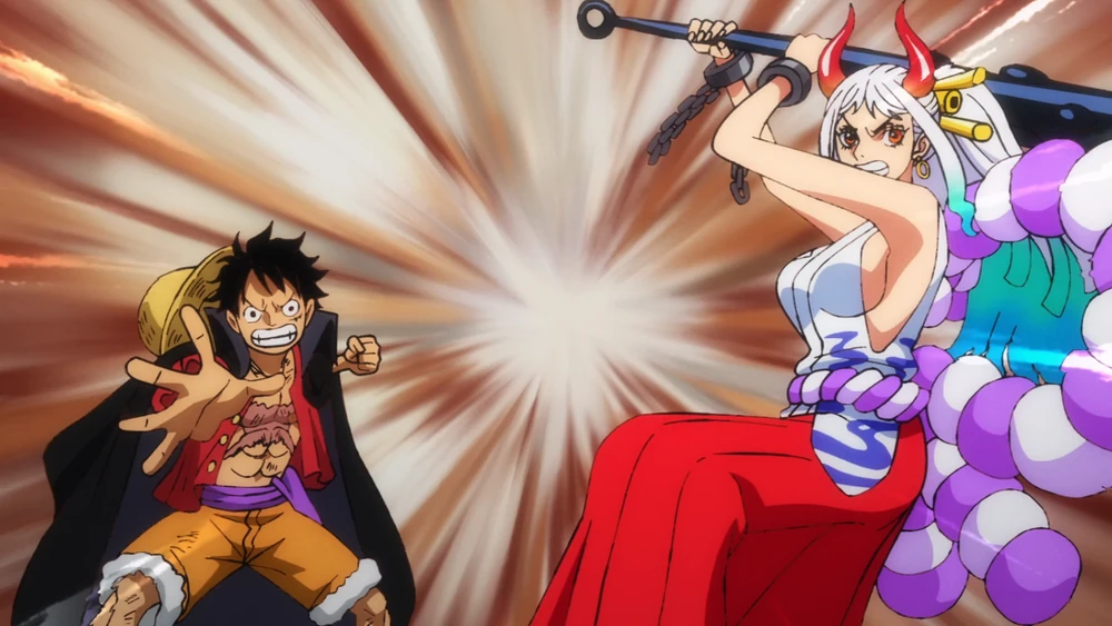 Exploring Yamato's Transformations in One Piece 2 Yamato and Luffy from one piece
