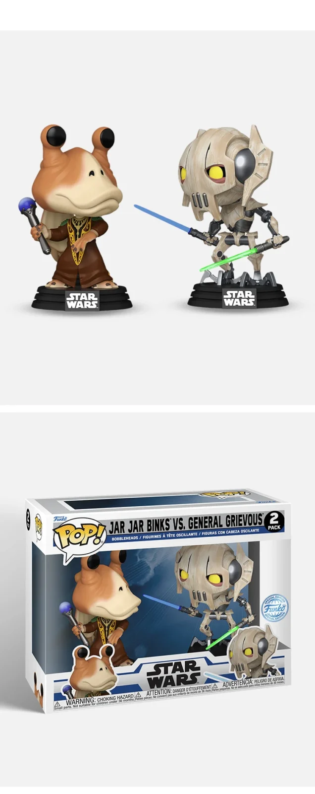 Star Wars Jar Jar Binks Vs General Grievous