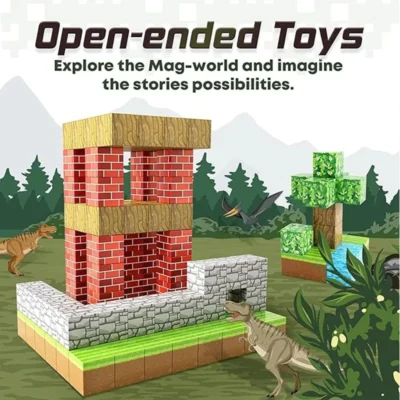 100pcs Magnetic Blocks-Build Minecraft - Image 2