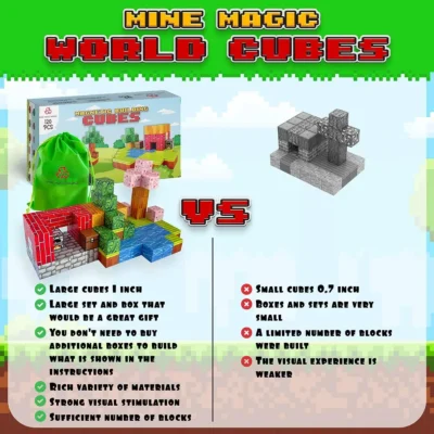 Minecraft World Cube Magnetic Set - Image 5
