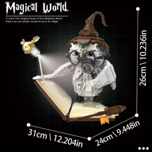 Magical World Hedwig and Magic Book with Lights Building Blocks - Image 4