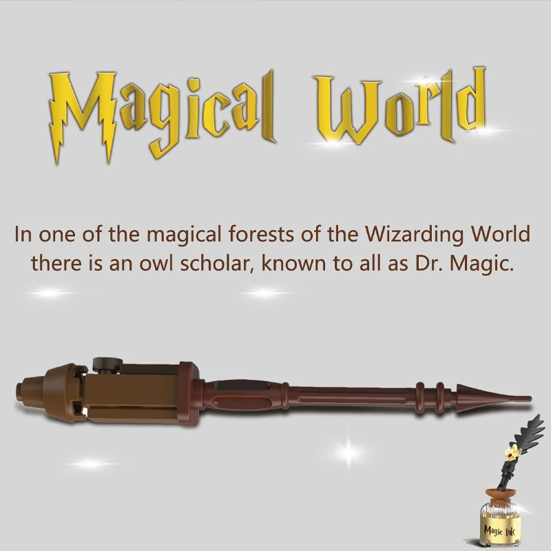Magical World Hedwig and Magic Book with Lights Building Blocks - Image 3