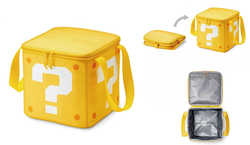 Super Mario Question Block Insulated Lunch Bag - Yellow Cooler Bag
