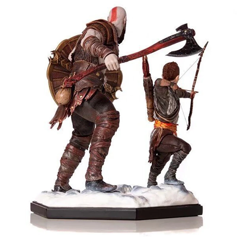 Kratos and Atreus Action Figure Ornament GK Statue