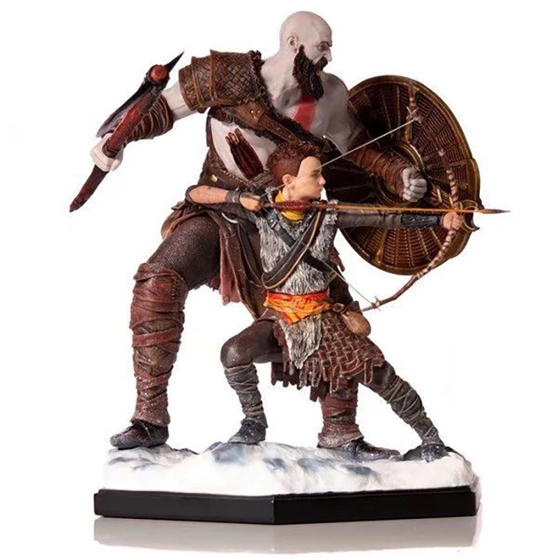 Kratos and Atreus Action Figure Ornament GK Statue