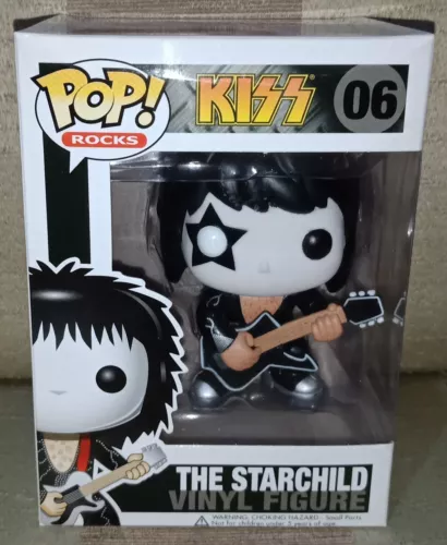 Novo Funko Pop! Rocks #06 KISS The Starchild Abobadado Muito Raro Aposentado Autêntico - Foto 1 de 10