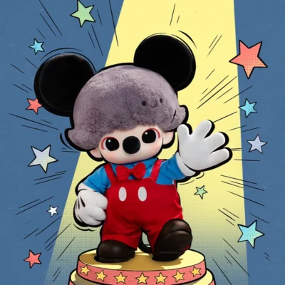 DIMOO WORLD x Disney Series – Mickey Vinyl Plush Bag - Image 3
