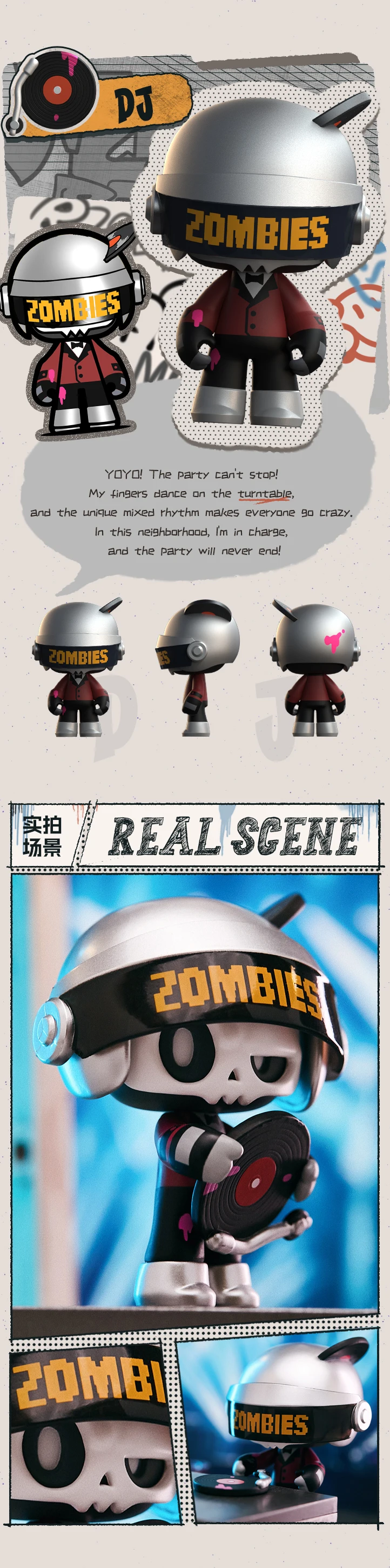 Mr. Bone Junior Zombies Blind Box