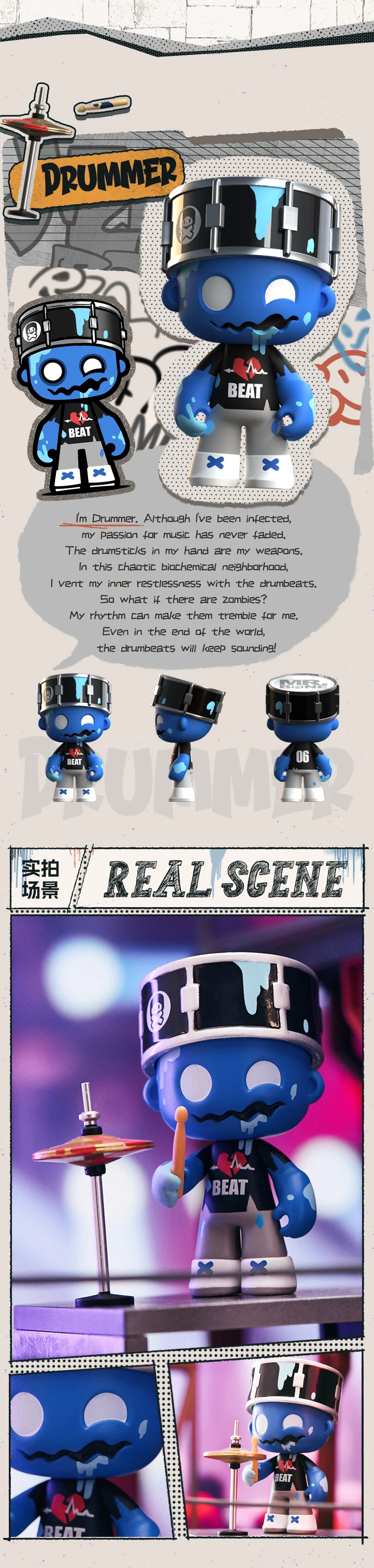 Mr. Bone Junior Zombies Blind Box