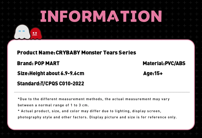 CryBaby Monster Tears Series Mystery Box 1PC/12PCS Blind Box