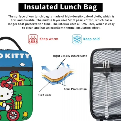 Hello Kitty Lunch Tote Bag - Image 5