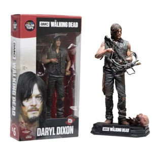 The Walking Dead 22cm Rick Grimes Sheriff Statue & Daryl Dixon Negan Articulated Action Figures
