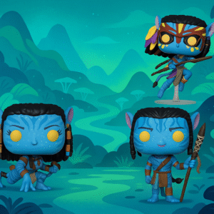 design a safe, stylized background inspired by Avatar’s world