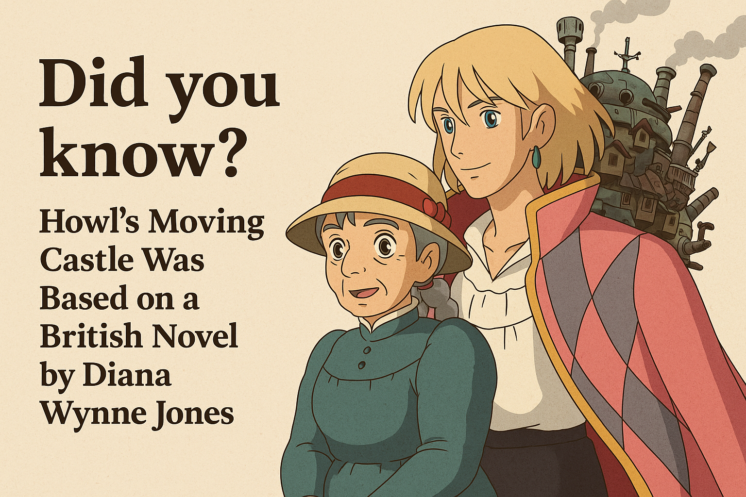 Did You Know? Howl’s Moving Castle Was Based on a British Novel 1 Did You Know? Howl’s Moving Castle Was Based on a British Novel