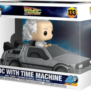 Funko Pop Rides Deluxe: Back to the Future - Doc with Time Machine 133 - Image 2