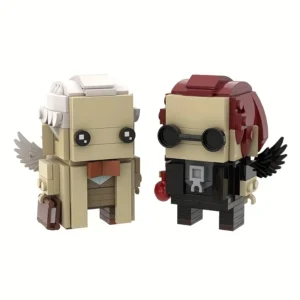 Good Omens Angels Aziraphale & Demons Crowley Brickheadz Building Blocks - Image 2